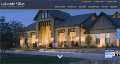 Desktop Screenshot of lakesidevillasapartmenthomes.com
